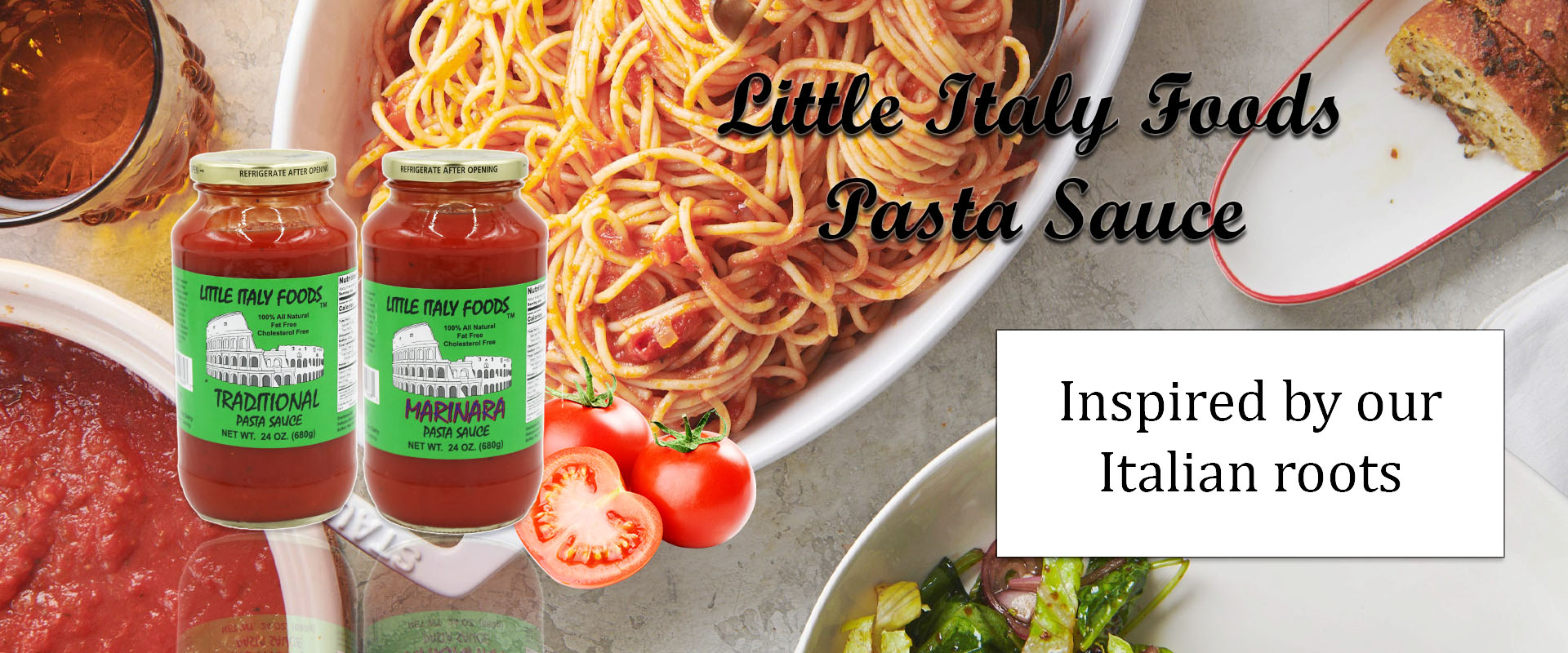 Little Italy Pasta Sauce Banner 2